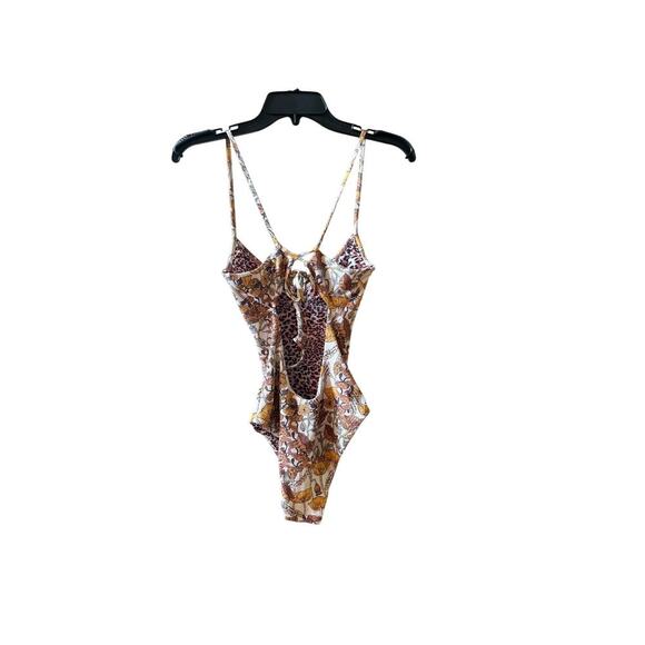 Maaji Debora antique botanical floral reversible on piece swimsuit size small - Picture 7 of 14